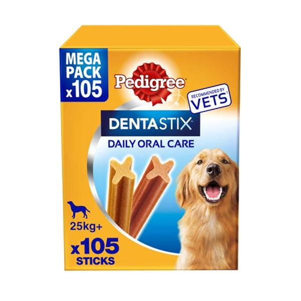 Pedigree DentaStix Daily Dental Chews Large Dog 25kg+ 105 Sticks