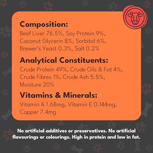 Pet Munchies Beef Liver Sticks Dog Treats, Premium Grain Free Dog Chews with Natural Real Meat, Low in Fat and High in Protein 90g (Pack of 8) - Image 4