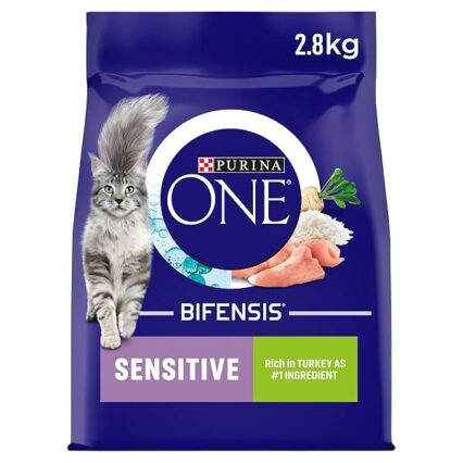 Purina One Sensitive Dry Cat Food with Turkey and Rice 2.8kg