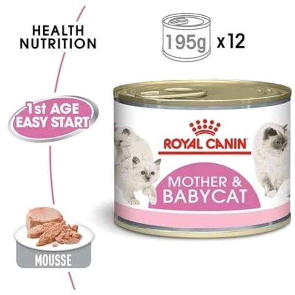 ROYAL CANIN First Age Mousse Mother & Baby Cat Wet Cat Food - 12 x 195g - Image 3