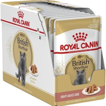 Royal Canin British Shorthair in GRAVY Wet Adult Cat Food (24 x 85g)