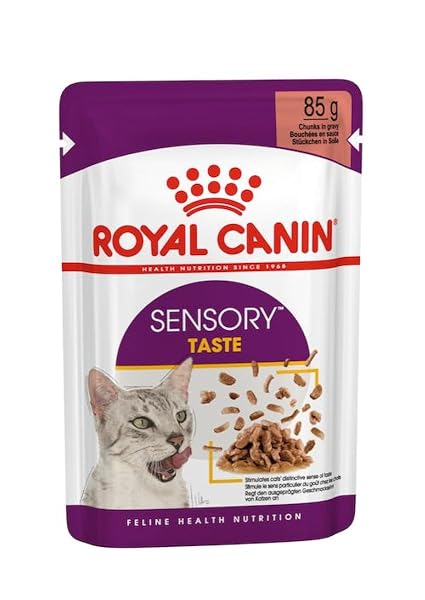 Royal Canin Sensory Taste in Gravy Wet Cat Food 85g (Pack of 48)