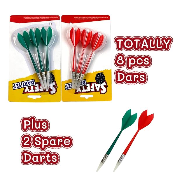 Safe Dartboard Set Ø42cm /16.5-inch for Children and Adults Dartboard with 6 Darts Set - Image 5