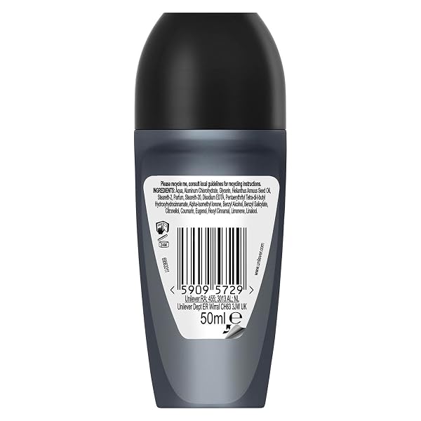 Sure Antiperspirant Roll On Sensitive 48H Sweat and Odour Protection Roll On with Sandalwood, Patchouli and Vanilla Fragrance Deodorant for Men, 50ml Pack of 12 - Image 4