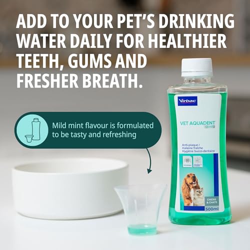Virbac FR3SH Aquadent Cat & Dog Dental Water Additive - Fresh Breath 500ml - Image 5