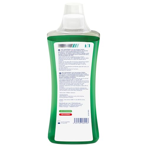 Virbac FR3SH Aquadent Cat & Dog Dental Water Additive - Fresh Breath 500ml - Image 7