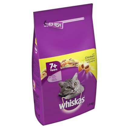 WHISKAS 7+ Cat Complete Dry with Chicken 1.9kg