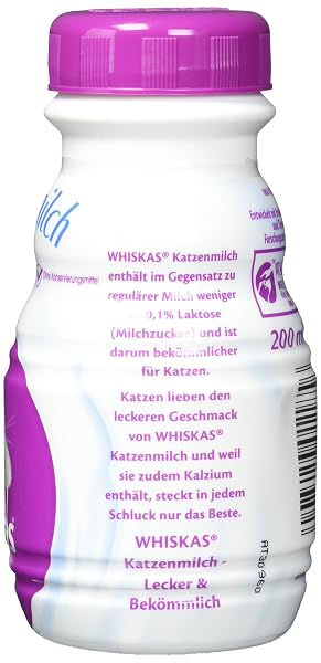 whiskas Cat Milk for Cats from 6 weeks - Delicious Snack for a Happy Cat - Lactose-free and Easily Digestible - Different Sizes - Image 4